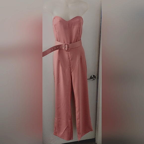 Pretty n Pink Jumpsuit with Blazer. BNWOT M - Picture 2 of 6